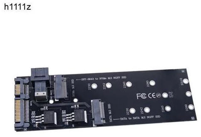 Main image of SATA NVME M2 Adapter SSD M2 Adapter NVME PCIE SSD to SFF-8643 Adapter M.2 NGFF SATA SSD to SATA Add On Cards Riser for 22110 M.2