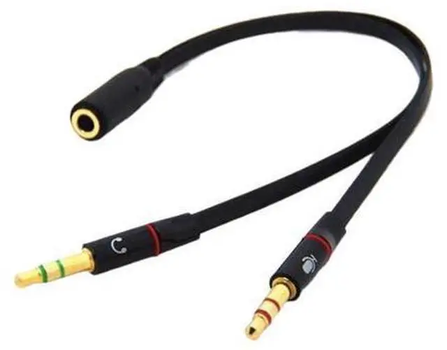 Main image of 10pcs Exclusives Headphone Splitter for Computer 3.5mm Female to 2 Dual Male Mic Audio Y Splitter Cable Smartphone Headset to PC