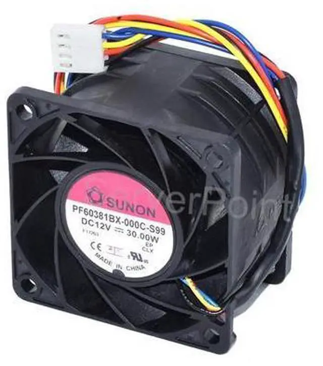 Main image of Genuine PF60381BX-000C-S99 DC12V 30W 60*60*38mm Four Wires Square Dissipation Fan
