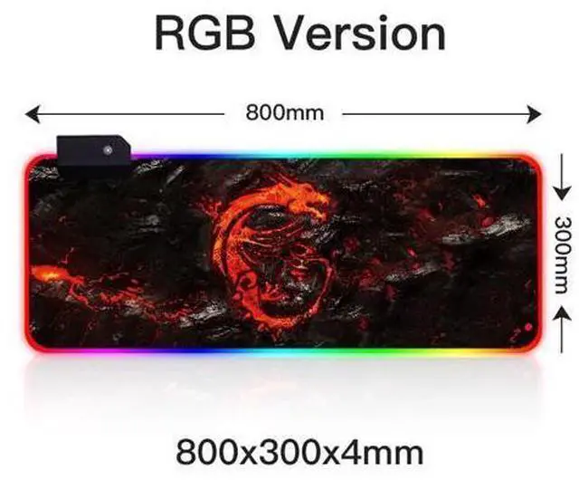 Main image of RGB LED Gaming Mouse Pad Esports Player Non-slip Color Mousepad