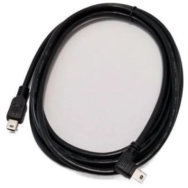 Main image of Left Angled 90 Degree Elbow USB Data Extension Cable Mini USB Male to Male T-port Data Car Line 2M