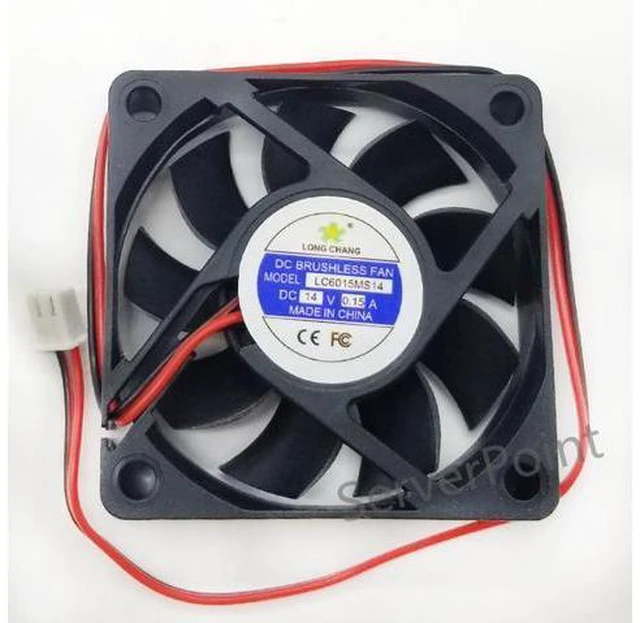 Main image of 2PIN LC6015MS14 14V 0.15A 6015 6CM Power Supply Cooling Fan