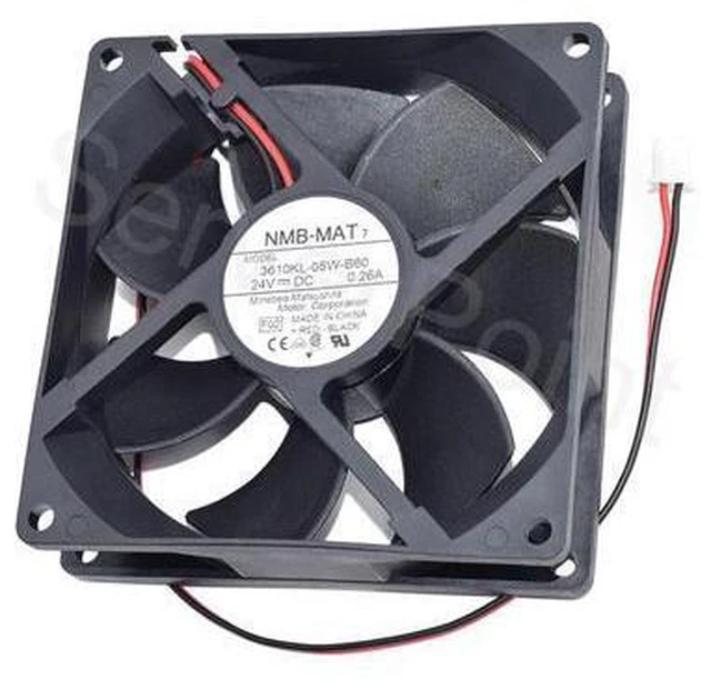 Main image of For NMB-MAT 3610KL-05W-B60 9025 24V 0.26A 9CM Two Lines Cooling Fan Working