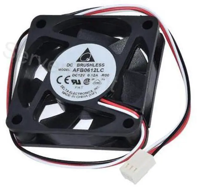 Main image of AFB0612LC DC 12V 0.12A 60x60x13mm Three Wires Server Square Cooling Fan Well Tested