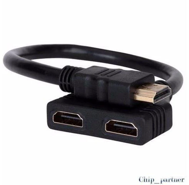 Main image of 10 HDMI Splitter 1 in 2 out Cable HDMI Male to 2 Female Port Convert Split Cable