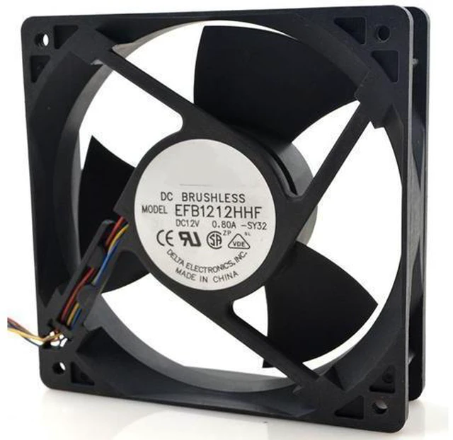 Main image of EFB1212HF 12V 0.80A 12025 12CM 4-wire cooling fan