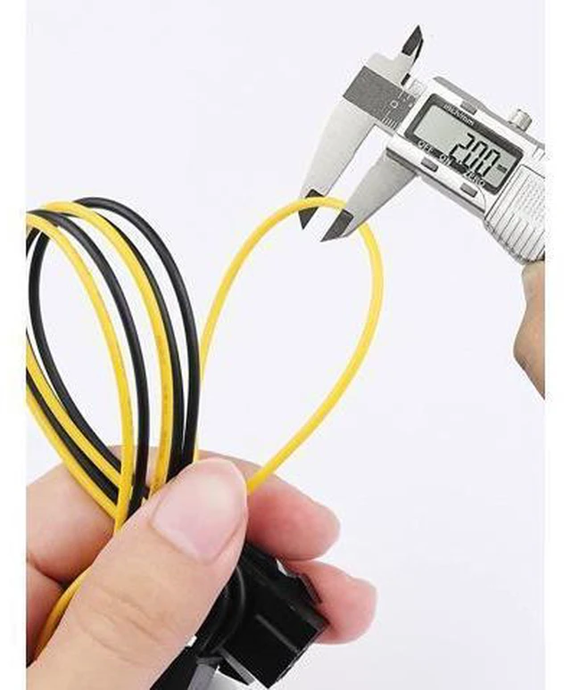 Alt view image 2 of 7 - 6 Pin PCIe - 2 x PCIe 8 (6+2) Pin 6PIN to Dual 8PIN Graphics Card PCI-e Express VGA Splitter Power Extension Cable (4 Pieces)