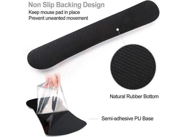 Alt view image 5 of 7 - Keyboard Wrist Rest Pad Ergonomic Mouse Pad Set ToLuLu Mouse Pad for Computer Laptop Non Slip Mousepad Keyboard Wrist Support with Raised Memory Foam for Easy Typing Pain Relief Cool World Map