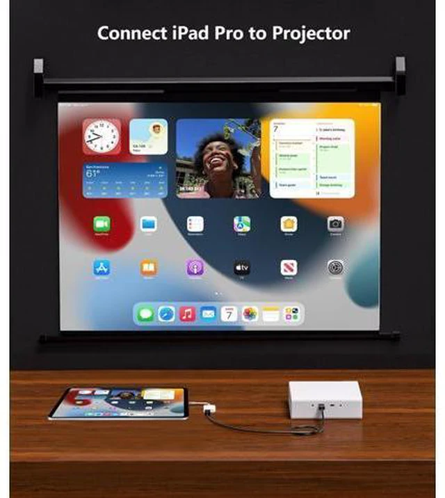 Alt view image 4 of 7 - USB-C to HDMI Adapter 4K@60Hz for iPhone 15 16 MacBook Pro Air iPad Pro USB 3.1 Type C Digital AV HDMI 2.0 Cord Compatible with Galaxy S25/S24/S23/S22 Pixelbook XPS and More