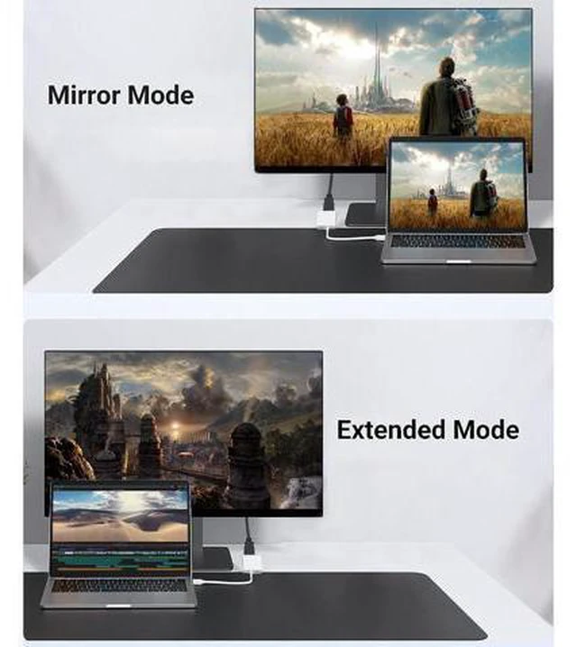 Alt view image 5 of 7 - USB-C to HDMI Adapter 4K@60Hz for iPhone 15 16 MacBook Pro Air iPad Pro USB 3.1 Type C Digital AV HDMI 2.0 Cord Compatible with Galaxy S25/S24/S23/S22 Pixelbook XPS and More