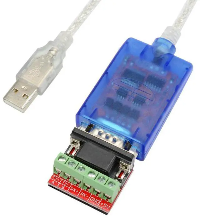 Main image of USB to RS422 RS485 Serial Port Converter Adapter Cable with FTDI Chip Support Windows 10, 8, 7, XP and Mac with ESD Protection (1.5ft/0.5Meter)