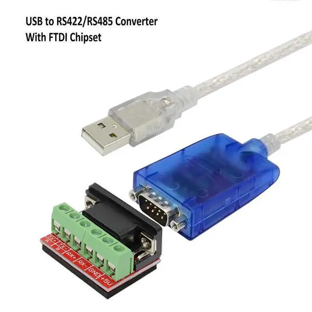Alt view image 2 of 7 - USB to RS422 RS485 Serial Port Converter Adapter Cable with FTDI Chip Support Windows 10, 8, 7, XP and Mac with ESD Protection (1.5ft/0.5Meter)