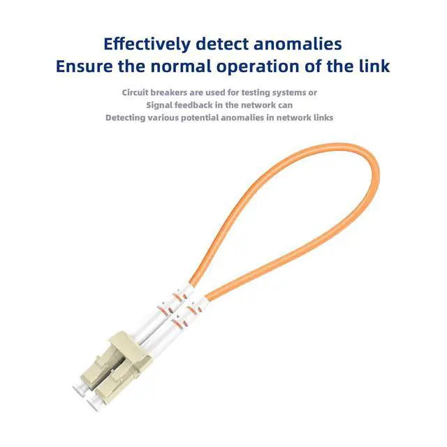 Alt view image 5 of 7 - 5pack LC Multimode OM2 Fiber Loopback Adapter with Pull Tab, for Fiber Optic Testing and Equipment Diagnostics 2pcs/Bag