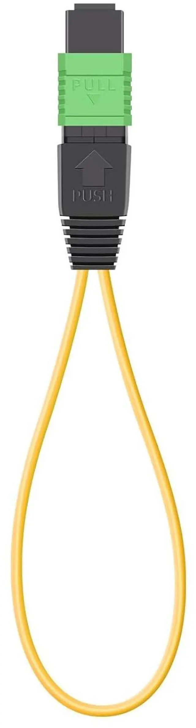 Main image of MPO/APC 24-Core Single Mode Fiber Loopback, Pull Ring Design for High-Performance Network Testing and Maintenance
