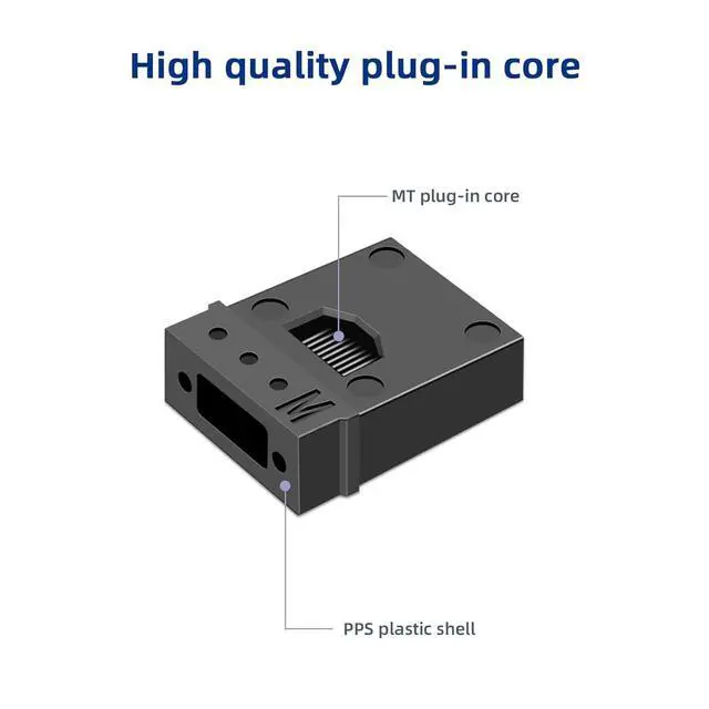 Alt view image 3 of 7 - 5pack MPO 12-Core OM3 Multimode Fiber Loopback, Pull Ring Design for 10Gb Network Testing and Maintenance