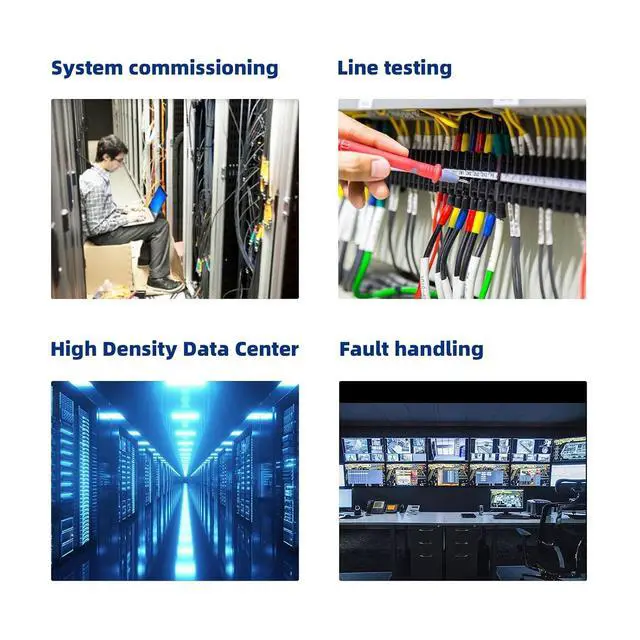 Alt view image 7 of 7 - 5pack MPO 12-Core OM3 Multimode Fiber Loopback, Pull Ring Design for 10Gb Network Testing and Maintenance
