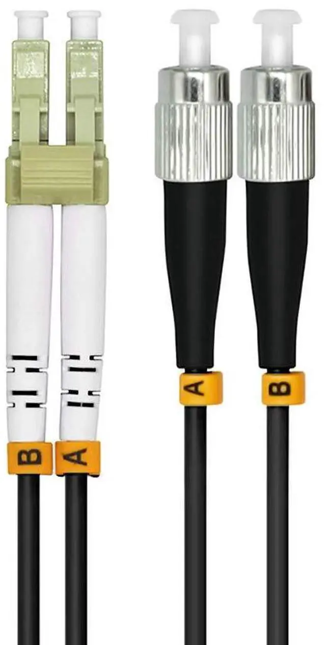 Main image of 50M LC to FC 10/40/100Gbs OM4 Outdoor Armored Duplex 50/125 Fiber Optic Cable Jumper Optical Patch Cord Multimode 50Meters 160ft LC-FC