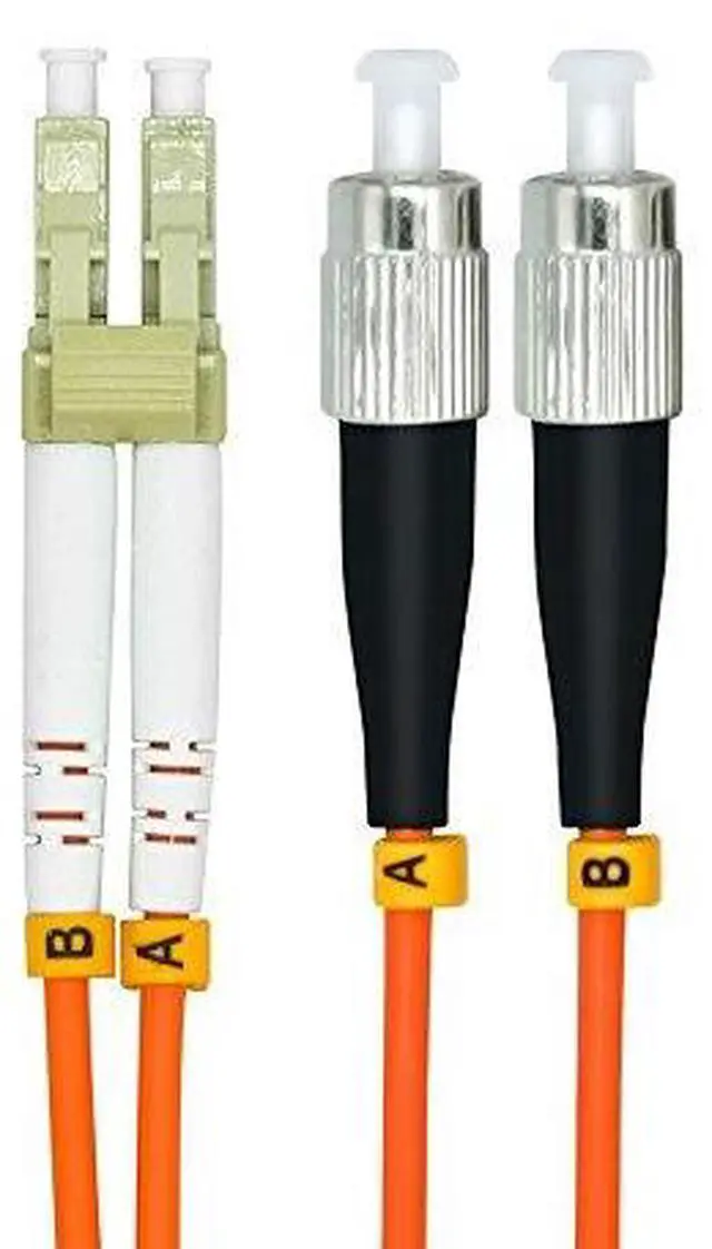 Alt view image 2 of 4 - 10 Meters 33ft LC to FC Duplex 62.5/125 OM1 Multimode Fiber Optic Cable Jumper Optical Patch Cord LC-FC