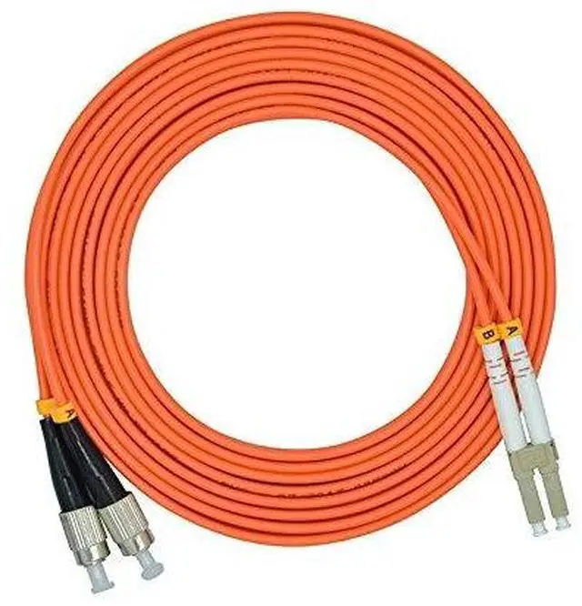 Alt view image 3 of 4 - 10 Meters 33ft LC to FC Duplex 62.5/125 OM1 Multimode Fiber Optic Cable Jumper Optical Patch Cord LC-FC