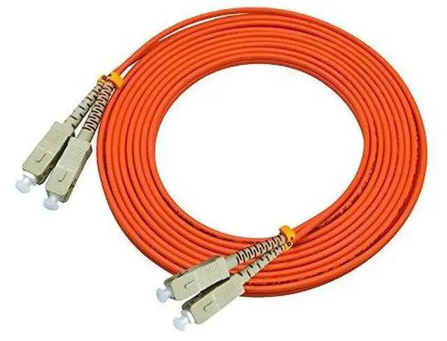 Alt view image 4 of 4 - 30Meters 100ft SC to SC Duplex 62.5/125 OM1 Multimode Fiber Optic Cable Jumper Optical Patch Cord SC-SC