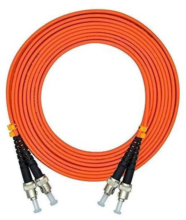 Main image of 10 Meters 33ft ST to ST Duplex 62.5/125 OM1 Multimode Fiber Optic Cable Jumper Optical Patch Cord