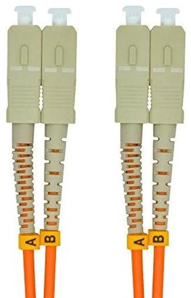 Alt view image 2 of 4 - 30Meters 100ft SC to SC Duplex 62.5/125 OM1 Multimode Fiber Optic Cable Jumper Optical Patch Cord SC-SC