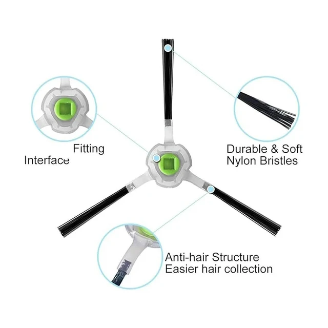 Alt view image 2 of 3 - side brush For Lefant M320/ M320G M310/ M210/ M210S / M210B / M210P / M213 / OKP Life K2 / K3 / K4 / K5 robot vacuum cleaner