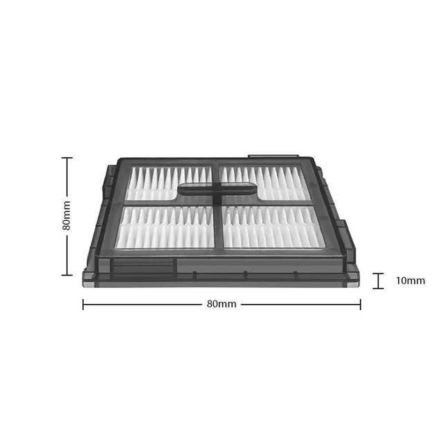 Alt view image 2 of 3 - HEPA filter compatible with Roborock Q10 VF/ Q10 VF+/Q10 PF / Q10 PF+/ Q10 S5/Q10 X5 /Q10 X5+ robot vacuum cleaner spare parts