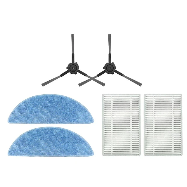 Alt view image 2 of 3 - side brush/mop cloth/filter compatible with Ecovacs Yeedi Y1 plus robot vacuum cleaner accessories