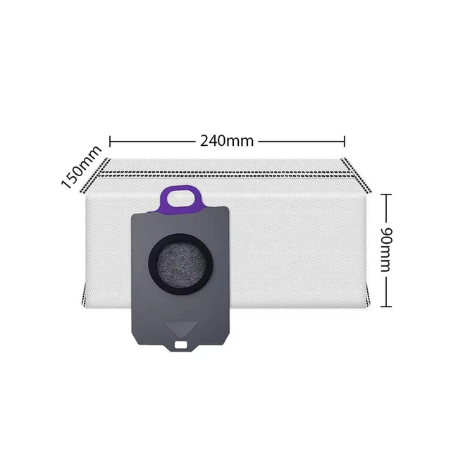 Alt view image 2 of 3 - Dust bag compatible with Narwal Flow /Freo Z Ultra Robot Vacuum Cleaner parts (Water Tank version)