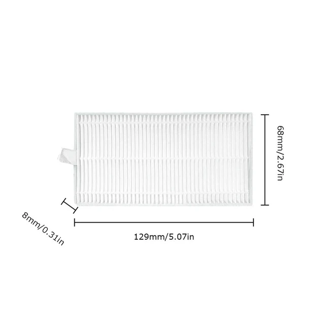 Alt view image 3 of 3 - Robot vacuum cleaner HEPA filter compatible with Ecovacs YEEDI Y1 replacement parts