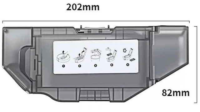 Alt view image 3 of 3 - Compatible with Roborock Saros 10R G20s Ultra P20 plus P20 ultra robot vacuum cleaner dust box spare parts