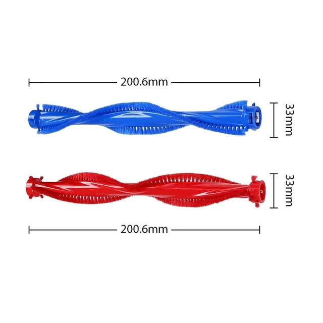 Alt view image 2 of 3 - Compatible with Wash G1 vacuum cleaner floor washer front debris brush strip and rear debris brush roller accessories