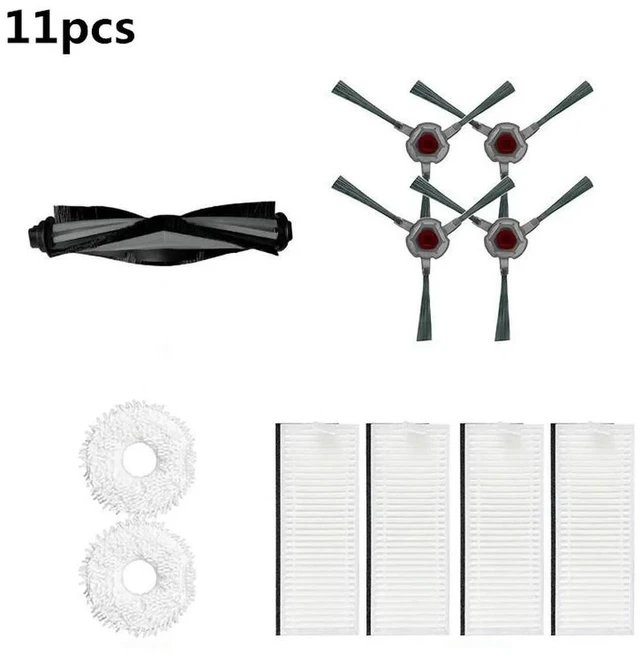 Main image of Main brush side brush Hepa filter mop cloth for Ecovacs deebot N9+robot vacuum cleaner parts replacement