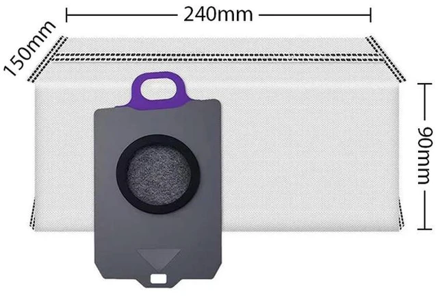 Alt view image 2 of 3 - Robot Vacuum Cleaner Dust Bag Compatible with Narwal Flow/Freo Z Ultra Spare Parts (Water Tank Version)