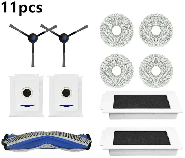 Main image of Main brush/side brush/filter+dust bag+mop cloth compatible with Ecovacs T30 Pro T30 Max T30S robot vacuum cleaner accessories