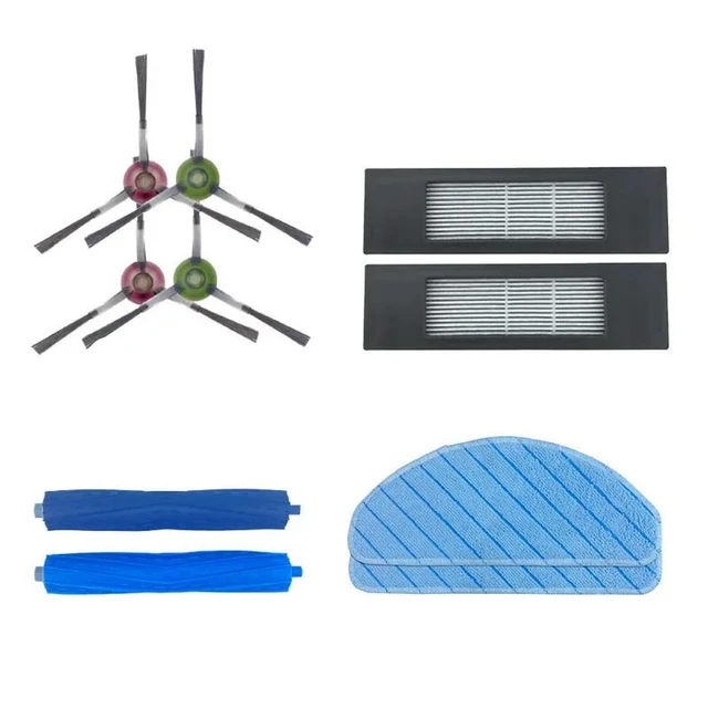Alt view image 3 of 3 - Main side brush HEPA filter cleaning cloth Ecovacs Deebot ozmo T9 MAX/T9 AIVI/T9 AIVI+robotic vacuum cleaner replacement parts