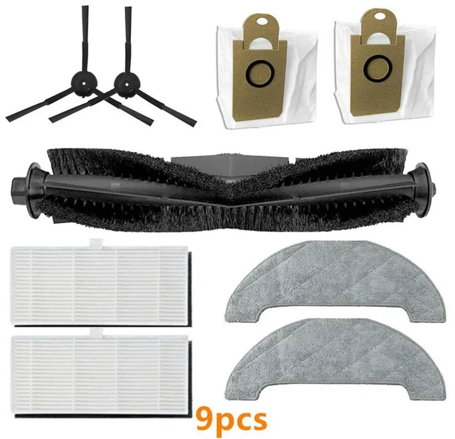 Main image of For VIOMI S9 robot vacuum cleaner main brush + side brush + mop cloth + dust bag + filter screen accessories replacement