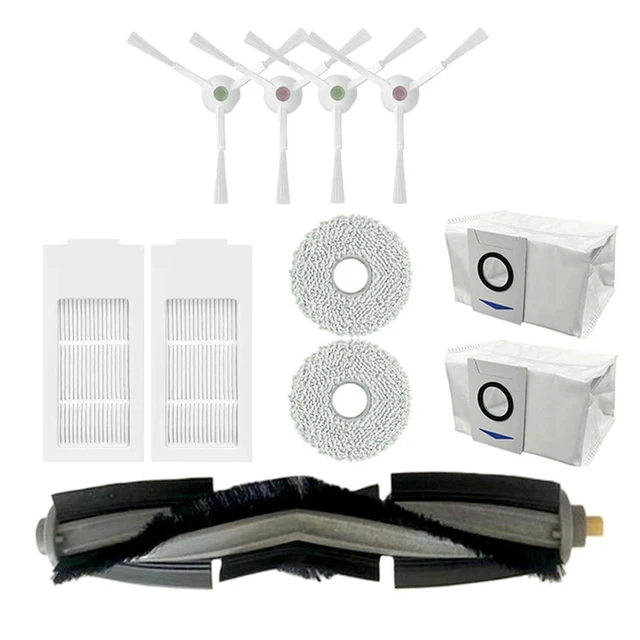 Alt view image 3 of 3 - HEPA filter/main brush/side brush + mop cloth/dust bag For Ecovacs Yeedi Floor 3 3+ robot vacuum cleaner