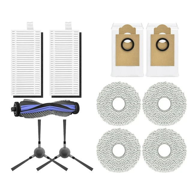 Alt view image 2 of 3 - Compatible with Lefant M3/M3 Max Robot Vacuum Cleaner Main Brush/Side Brush/Filter/Dust Bag/Mop Spare Parts