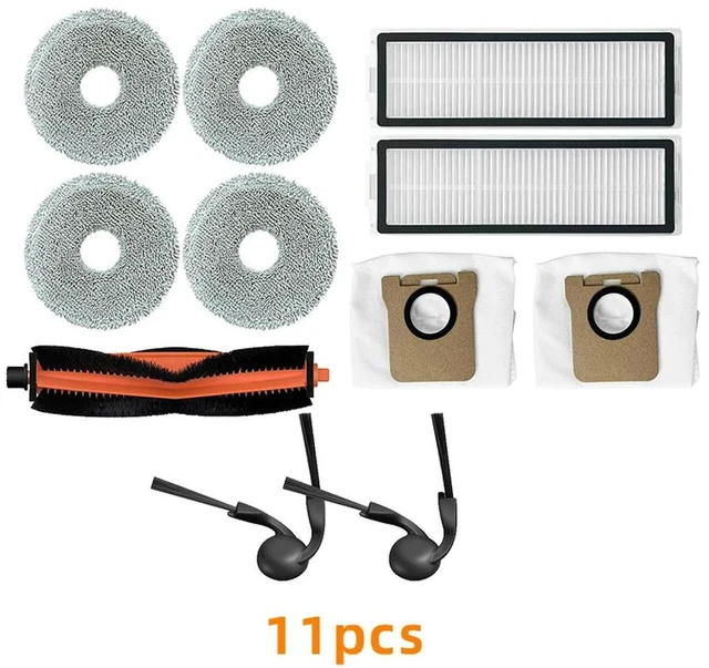 Main image of Compatible with H50 / OV43GB / H50 PRO / OV42GL Robot Vacuum Cleaner Main Brush/Side Brush/Filter/Dust Bag/Mop Cloth