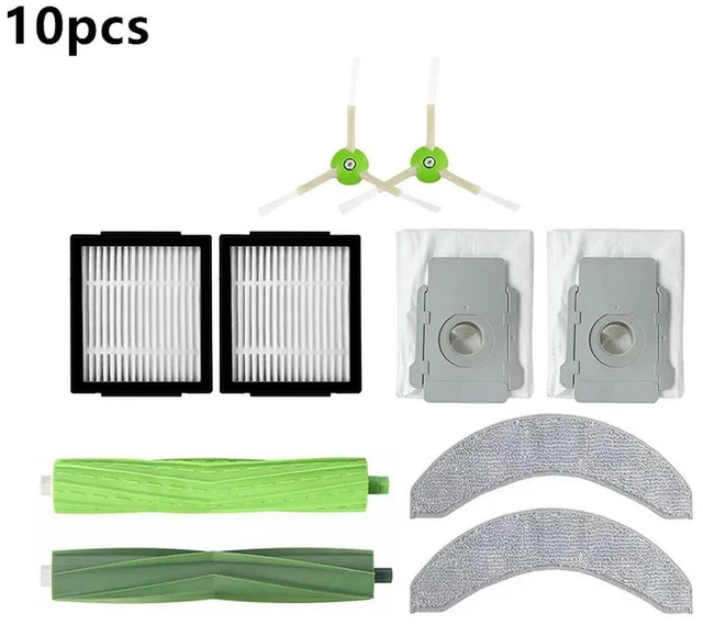 Main image of Mainbrush+side brush+mop cloth+dust bag+filter compatible with irobot ROOMBA COMBO j7 j7+COMBO 10 Max x0850 robot vacuum cleaner