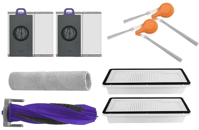 Alt view image 2 of 3 - Compatible with Narwal JX robot vacuum cleaner main brush/side brush/roller mop/dust bag/HEPA filter spare parts