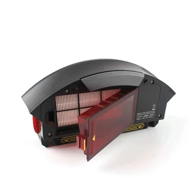 Alt view image 2 of 3 - Dust Collecting Box Bin Collector with Hepa Filter for IRobot Roomba 800 900 Series 850 860 864 870 880 885 960 980 Spare Parts