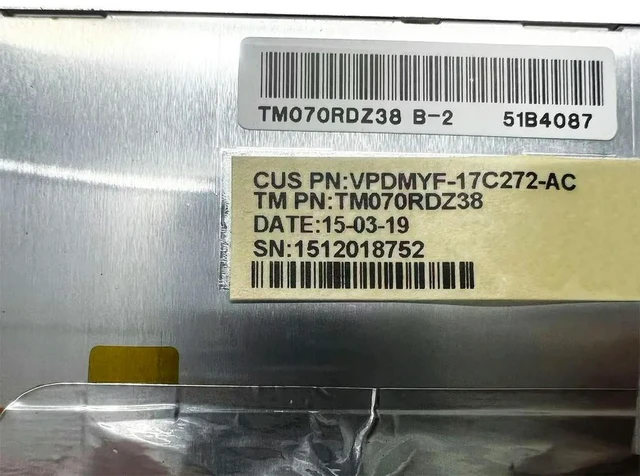 Main image of 7inch car mounted LCD screen TMO70RDZ38