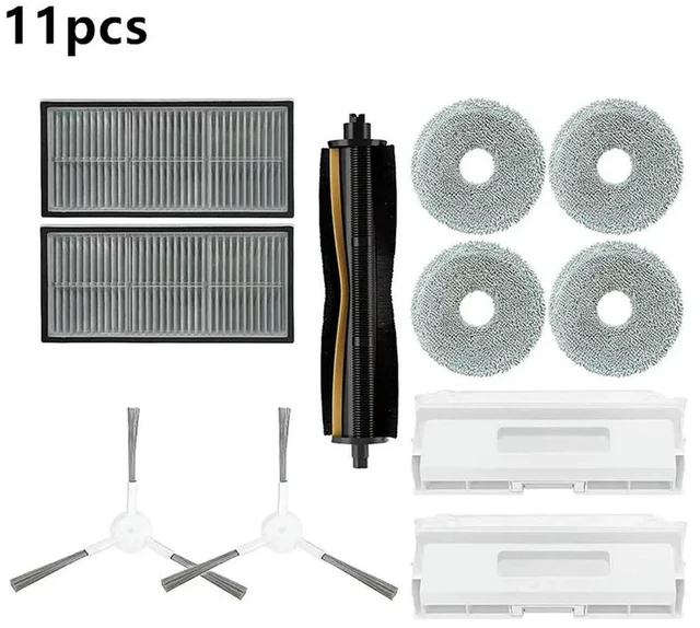 Main image of Main brush/side brush/dust bag/filter/mop cloth compatible H40 D101CN robot vacuum cleaner spare parts