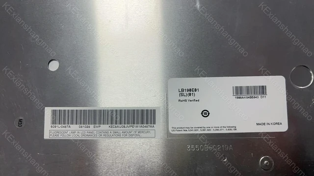 Alt view image 3 of 3 - 19 inch LB190E01 SL01 display screen