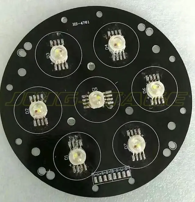 Alt view image 5 of 6 - 7X10W LED Moving Head Wash Light Panel Replace Lamp Source for Stage Party KTV LED Lighting System