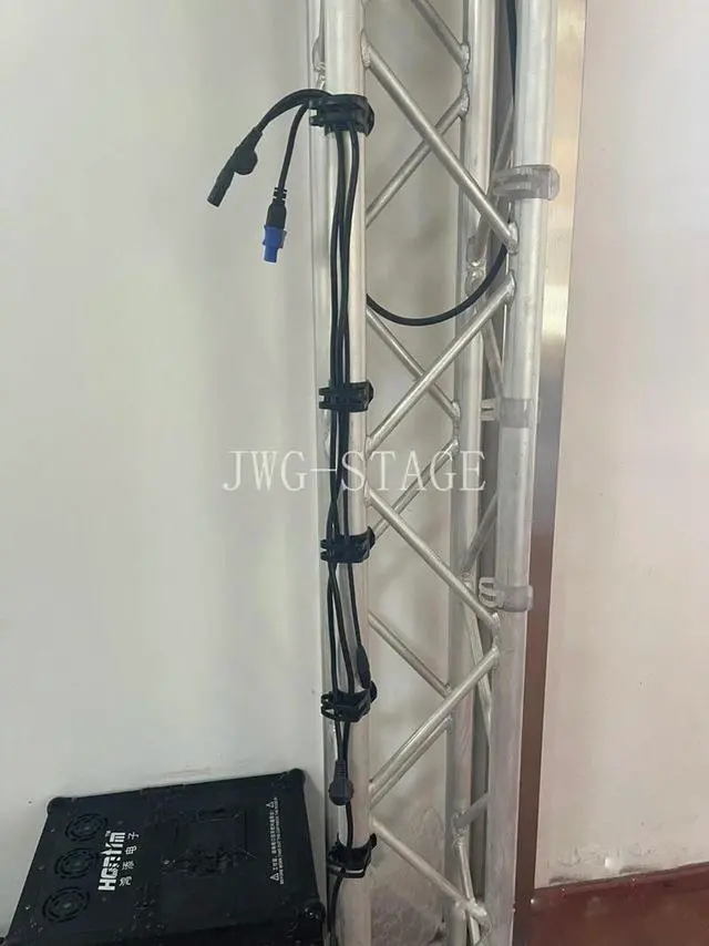 Alt view image 2 of 3 - 10pcs/lot Stage Lighting Wire Clips Truss Aluminum Frame Harness Card Audio Line Array Harness Clips Dj Lighting Wiring Clips