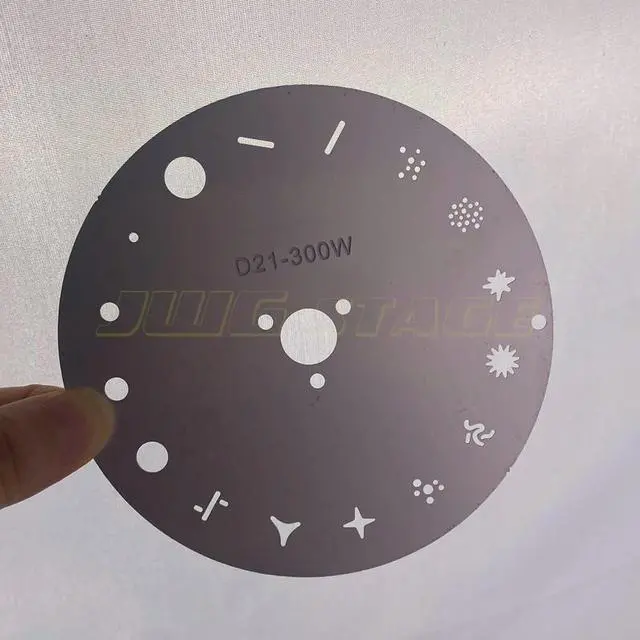 Alt view image 3 of 3 - 10.2cm Aluminum l Pattern Disk Plate Beam 300 Moving Light Pattern 15 Patterns Gobo Wheel Beam Light